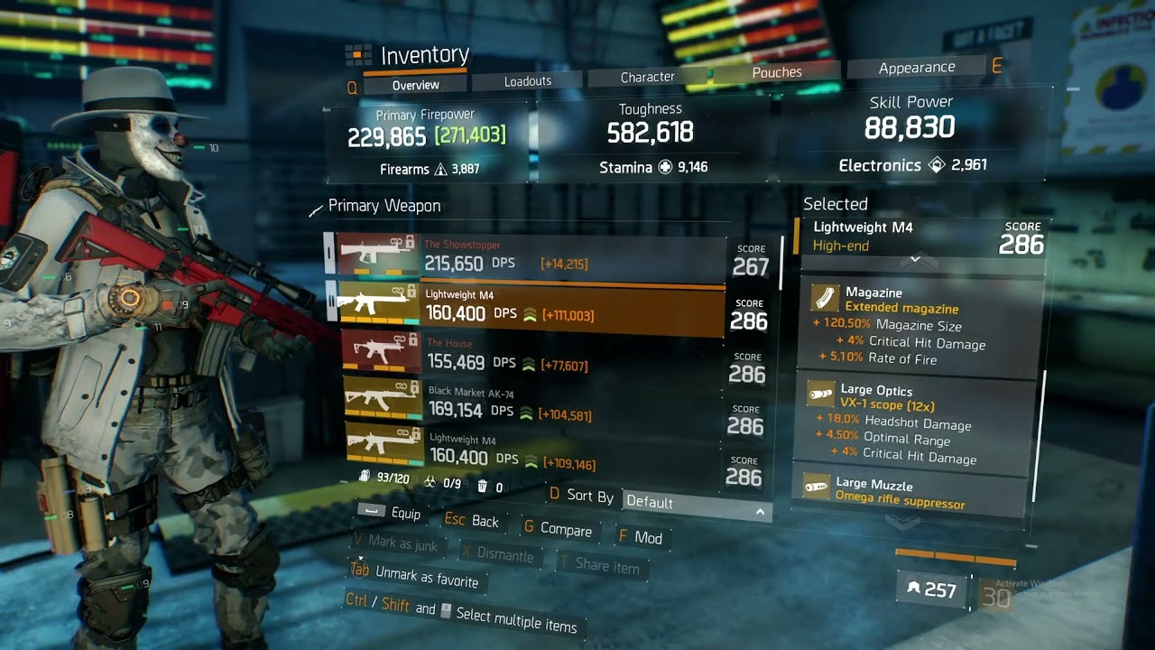 9K Stamina Striker Build  - The Division 1 in 2025