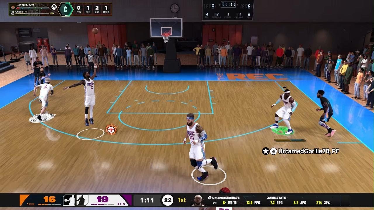 NBA 2K26: 17 PTS 10 REB 4 AST 1 BLK 1 3PM