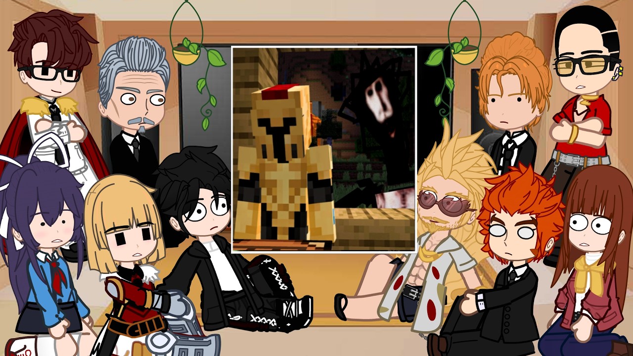 Реакция Solo Leveling на AJTHEBOLD || Реакция Gacha на Minecraft + HamoodeG и INCENDIUS | СТРАШНЫ...