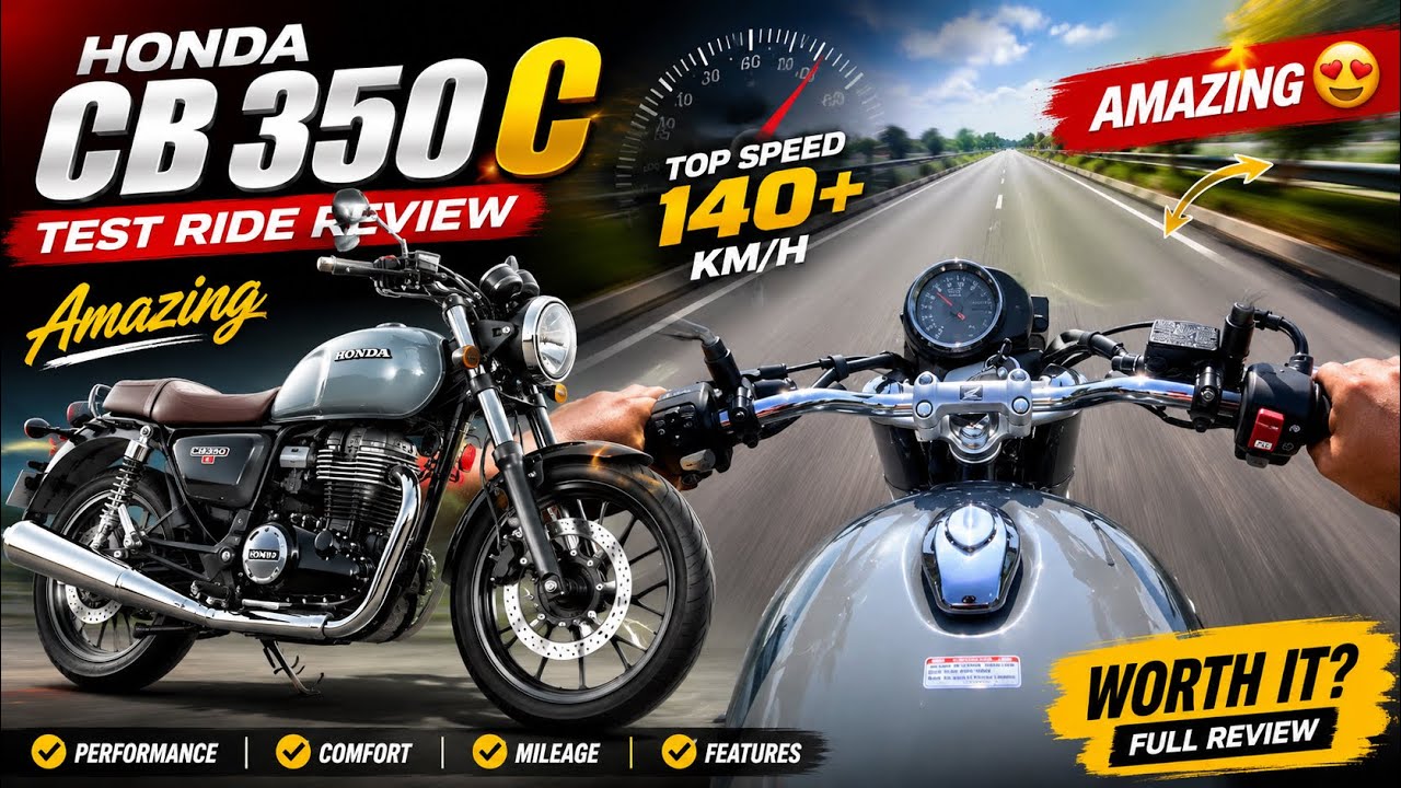 All New Honda CB 350 C Top Speed Test | All Gear ⚙️ Test | Top Speed Test 0 to 100 Speed Test