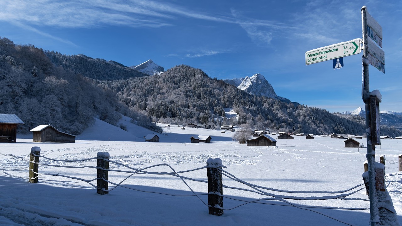 Winterliches Wandern und Gassi gehen.