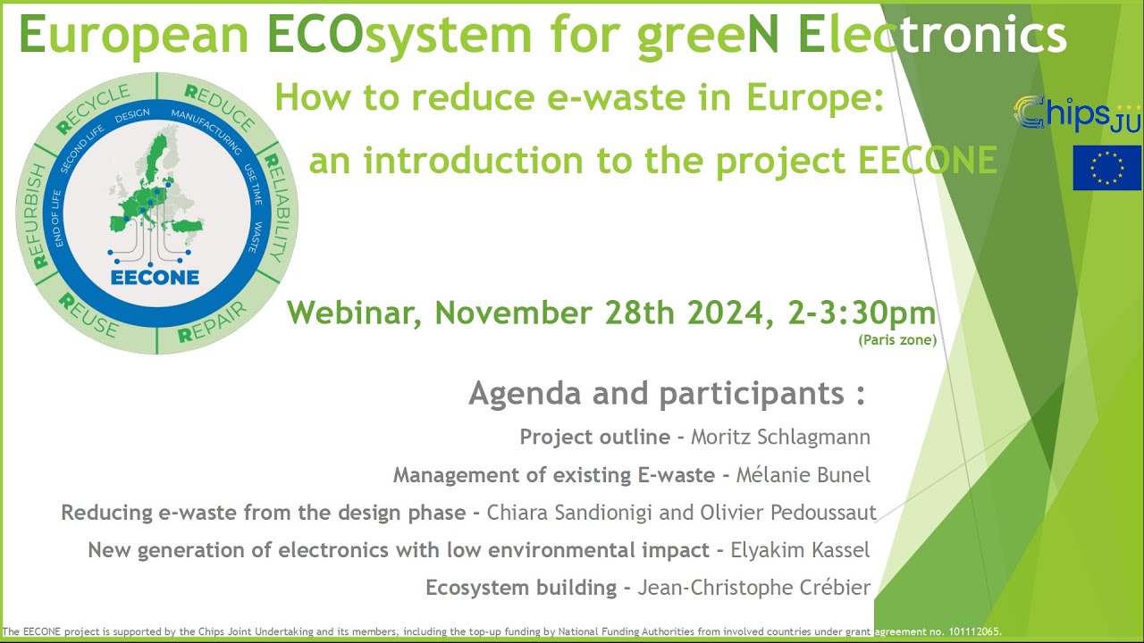 How to reduce e-waste in Europe: an introduction to the EECONE project