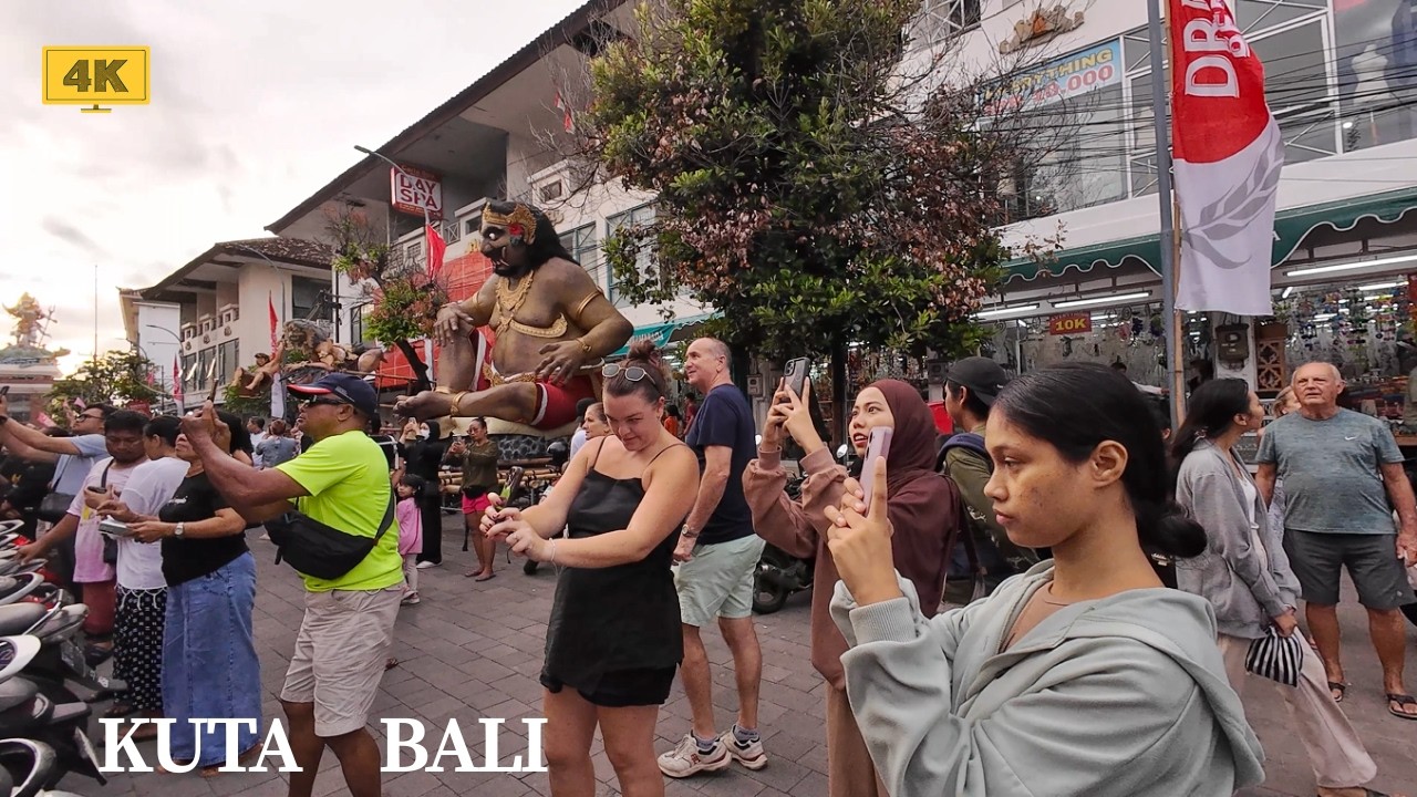 4K KUTA BALI Holiday Vibes | Walking Tour Ahead of Eid Al-Fitr 2026 Busy and Crowded