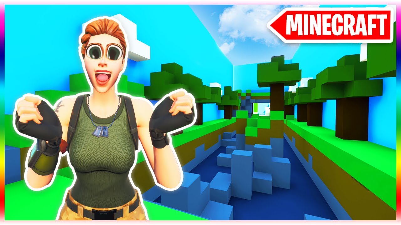 MINECRAFT... but its a Deathrun! (Fortnite Creative Mode)