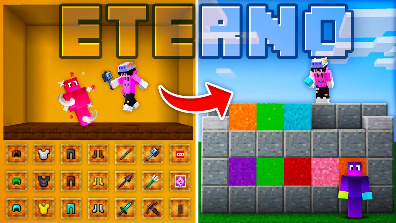 TRANSFORMEI MEU MUNDO ETERNO EM UM MINIGAME
