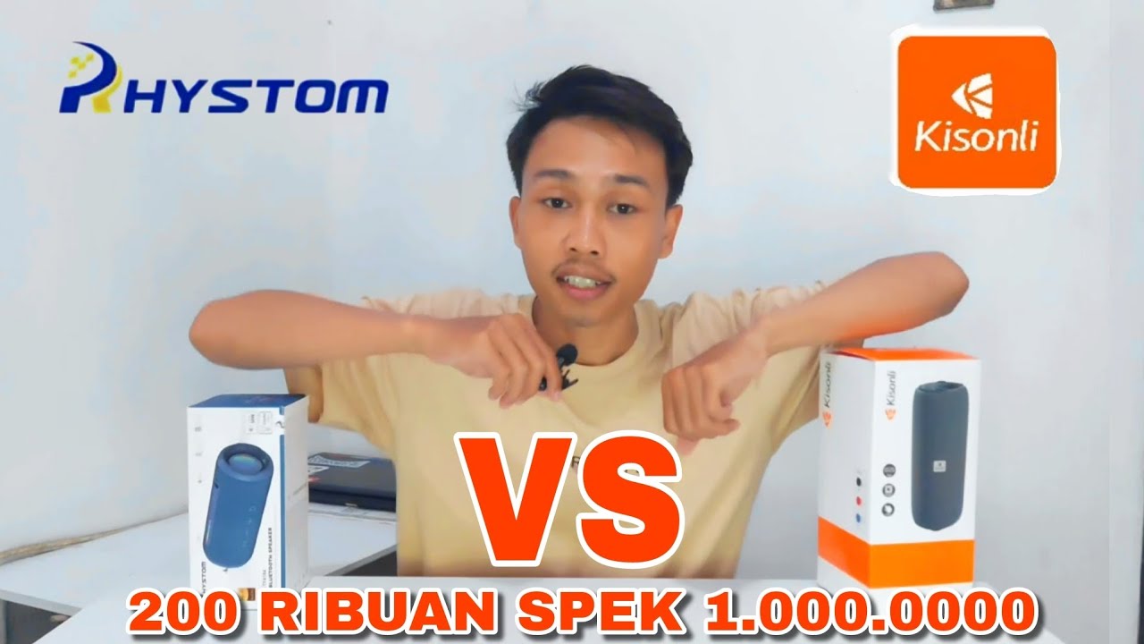 Rekomendasi Speaker Bluetooth Murah Terbaik - Kisonli VS Rhystom