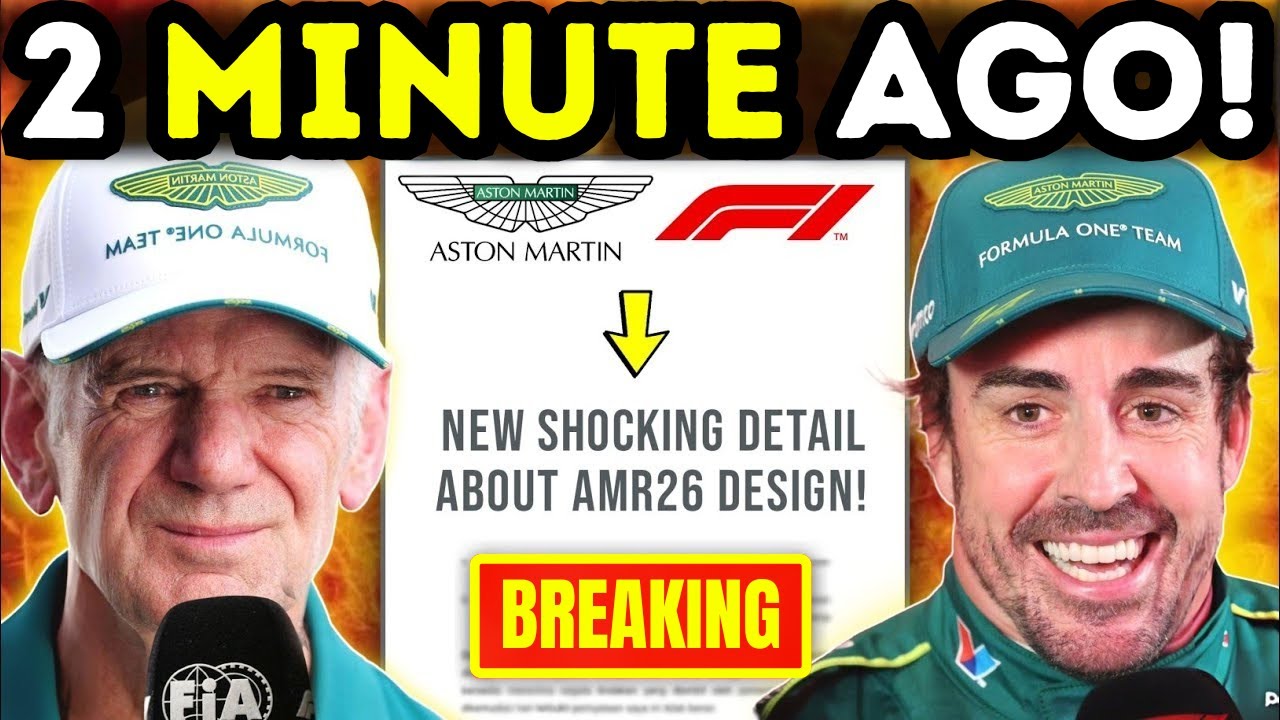 FINALLY! Newey Reveals NEW DETAILS on Aston Martin’s INSANE 2026 F1 Car Design! | F1 News