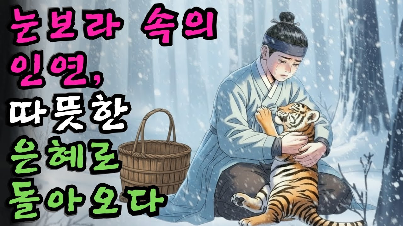 눈보라 치는 산속에서 얼어 죽어가던 호랑이 새끼를 끌어안고 통곡한 한 소년의 가슴 아픈 이야기 | 조선왕조실록 역사드라마·야담·민담·전설·설화·옛날이야기·청춘야담