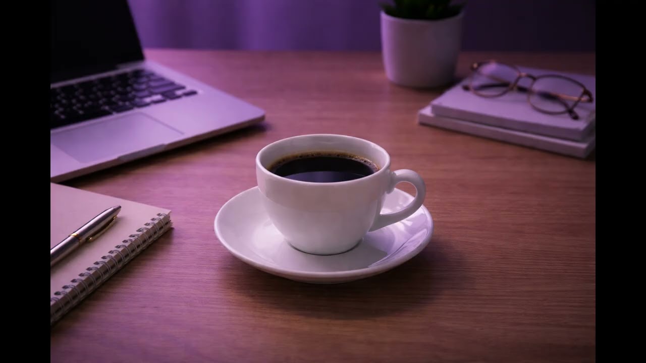 Midnight Cafe Focus – Minimal Electronic Music | 1 Hour