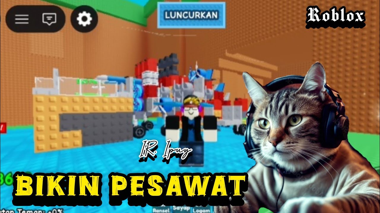 Bikin Pesawat tempur anti Gempur - Roblox Indonesia 