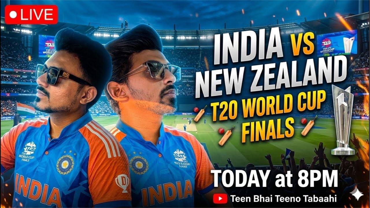 LIVE: IND vs NZ Final | T20 World Cup 2026 | India vs New Zealand Live Score & Commentary