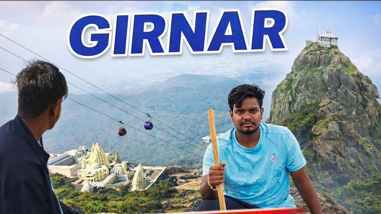 Girnar Parvat Jungle Trek | Temples, Ropeway & Amazing Views // Exploring Girnar Hills 
