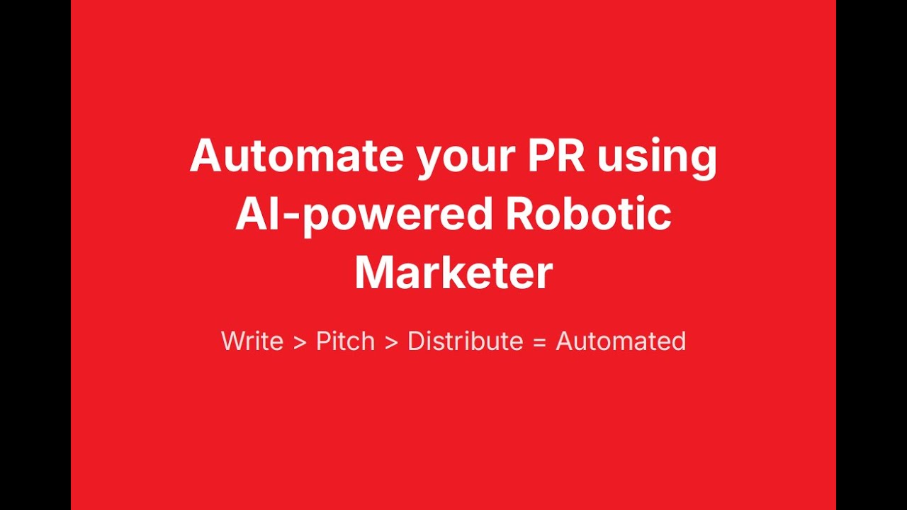 AI Powered PR | How to get more media exposure in less than 5 minutes