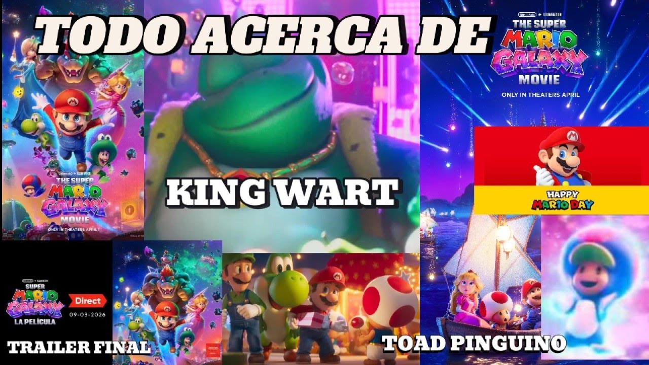 Todo acerca de Super Mario Galaxy La Película, fecha de estreno, poster, análisis del tráiler y más.