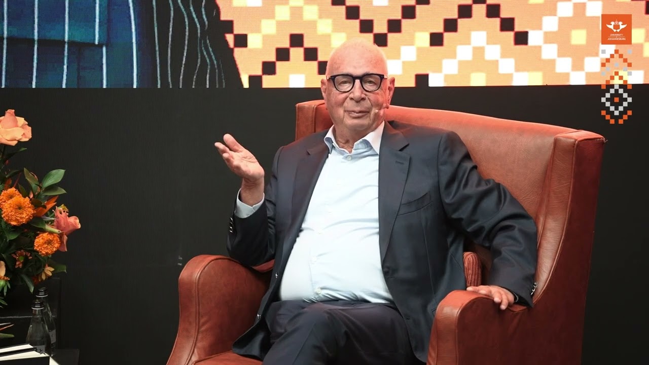 Professor Klaus Schwab at the University of Johannesburg