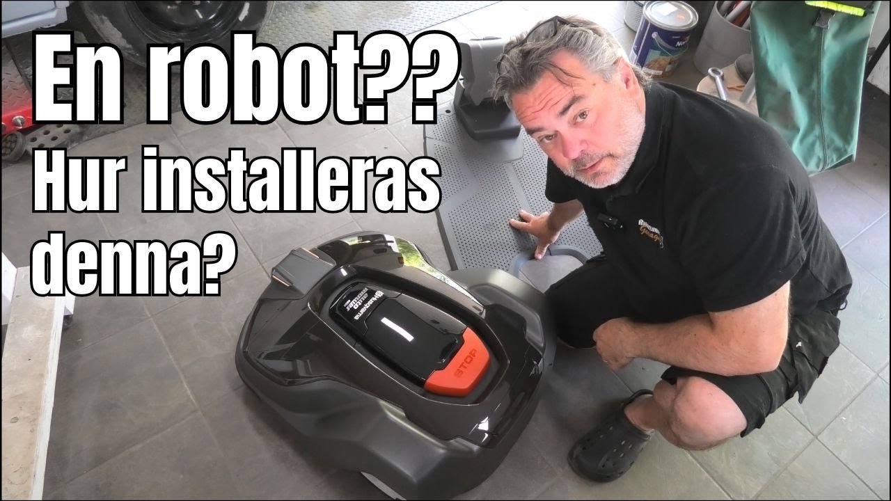 Husqvarna Automower 430x. Installerar en robotklippare - helt novis. Kan gå hur som helst.