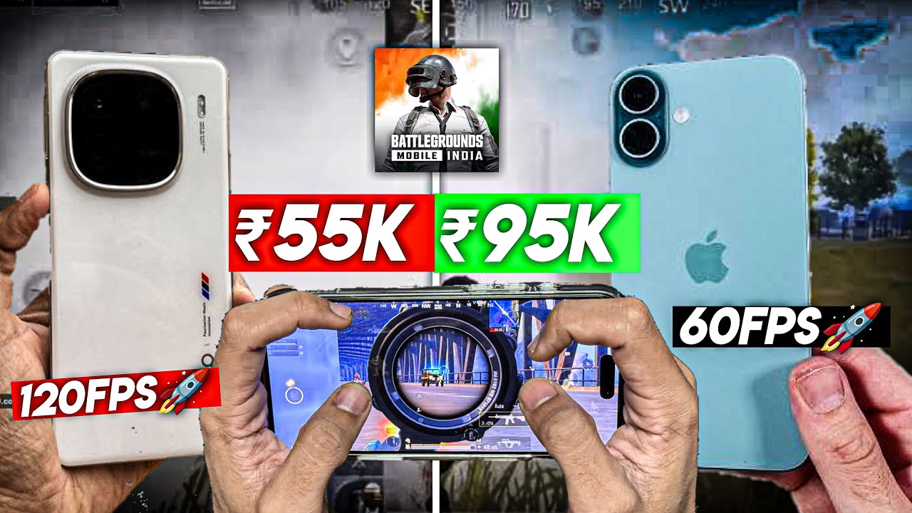 iQOO 13 vs iPhone 16 Plus for BGMI – Heating, FPS & Battery Compared! | Who’s the Real Gaming Beast?