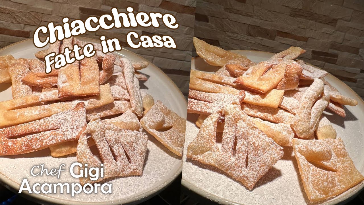 CHIACCHIERE DI CARNEVALE 1000 BOLLE FATTE COMPLETAMENTE A MANO - RICETTA FACILISSIMA