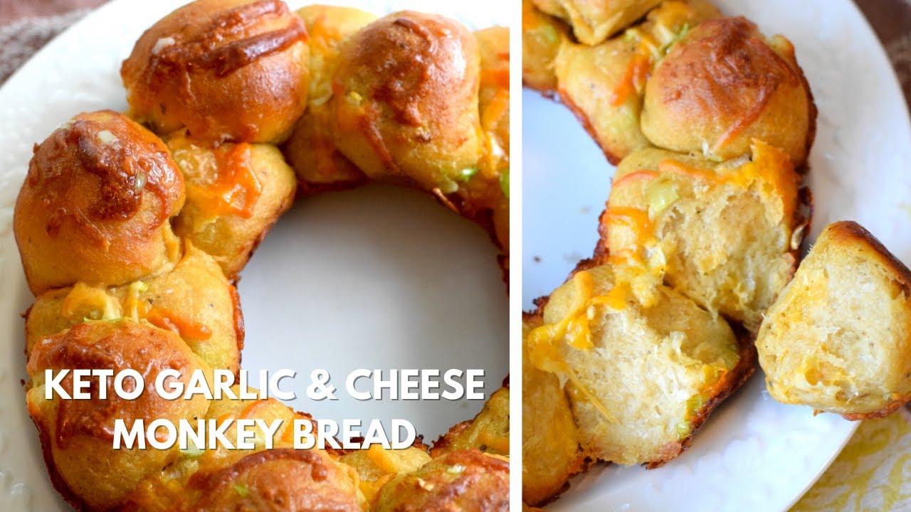 Keto Garlic & Cheese Monkey Bread *(SUPER SOFT)*