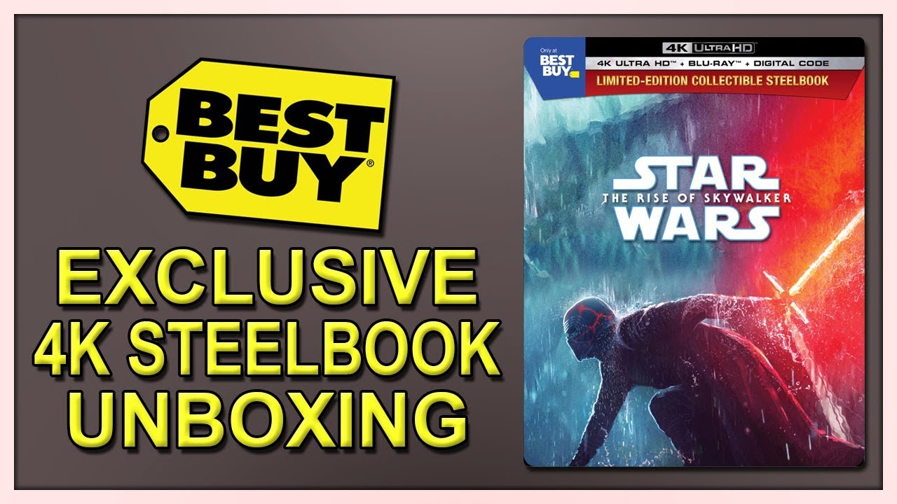 Star Wars: The Rise of Skywalker Best Buy Exclusive 4K+2D Blu-ray SteelBook Unboxing