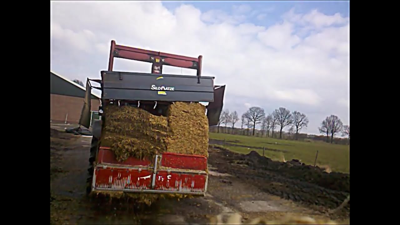 Mixed feeding the cows with Case IH JXU 85 & Bvl V lengerich