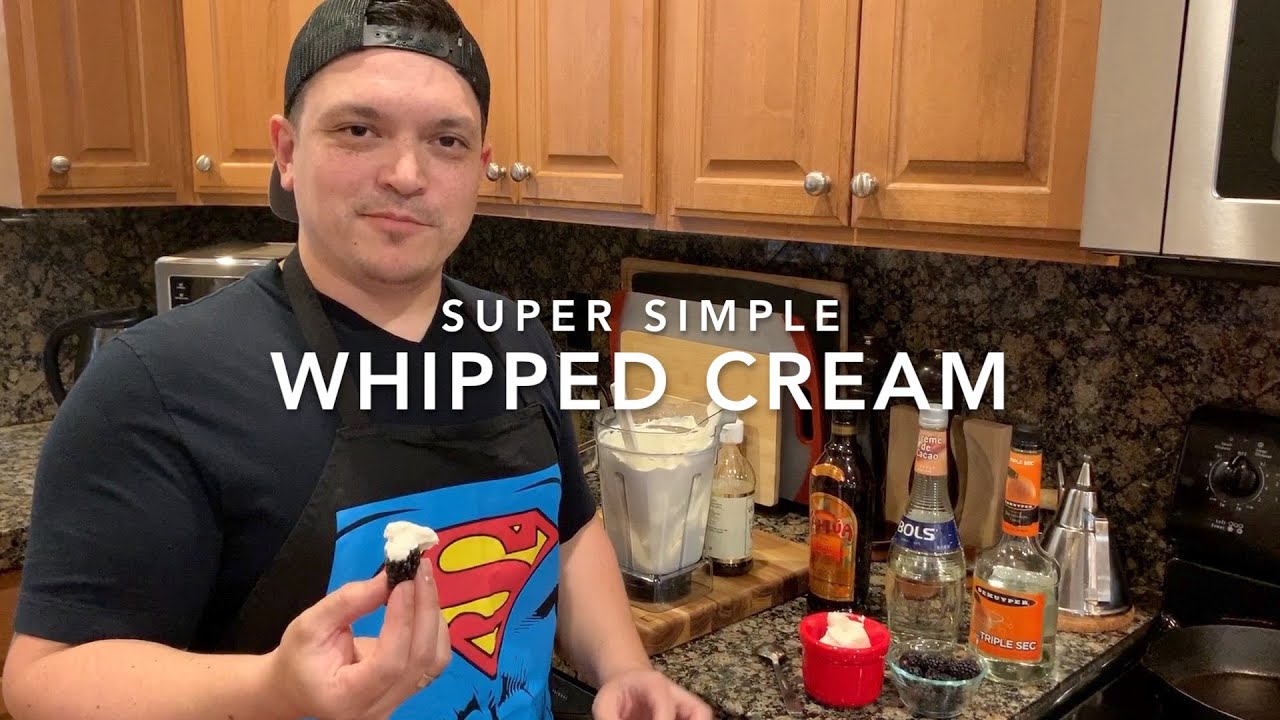 Simple Homemade Whipped Cream Vitamix Style | By Grant from Á La Carte Cooking