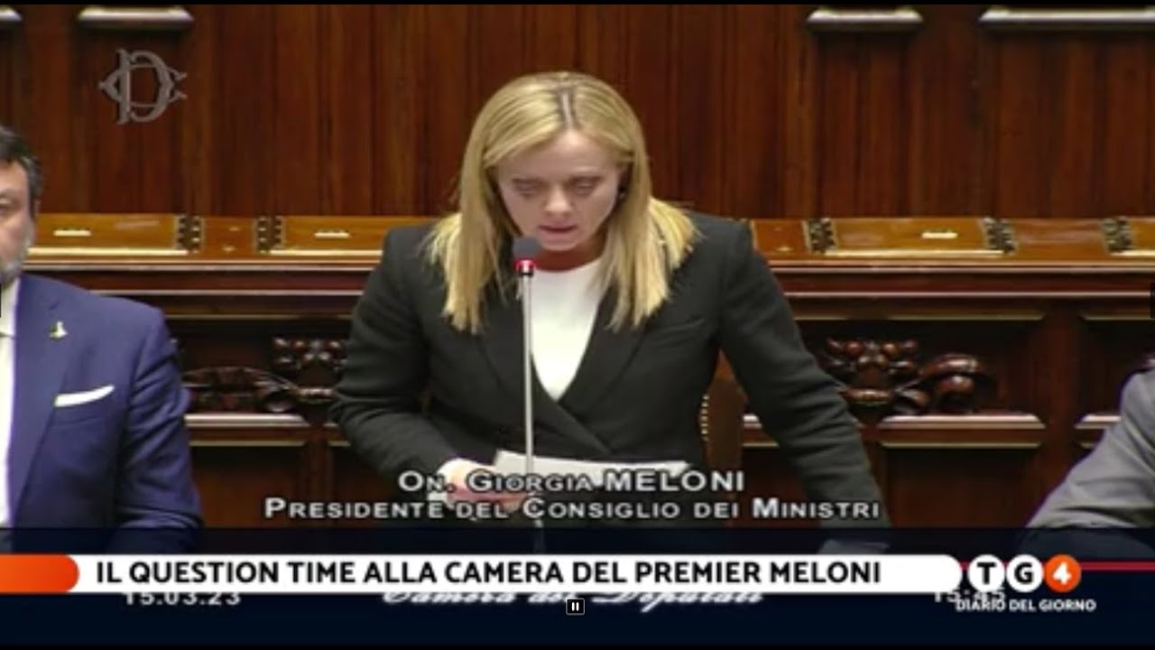 Dalla Camera dei Deputati. Giorgia Meloni interviene sulla questione migranti. Dichiarazioni