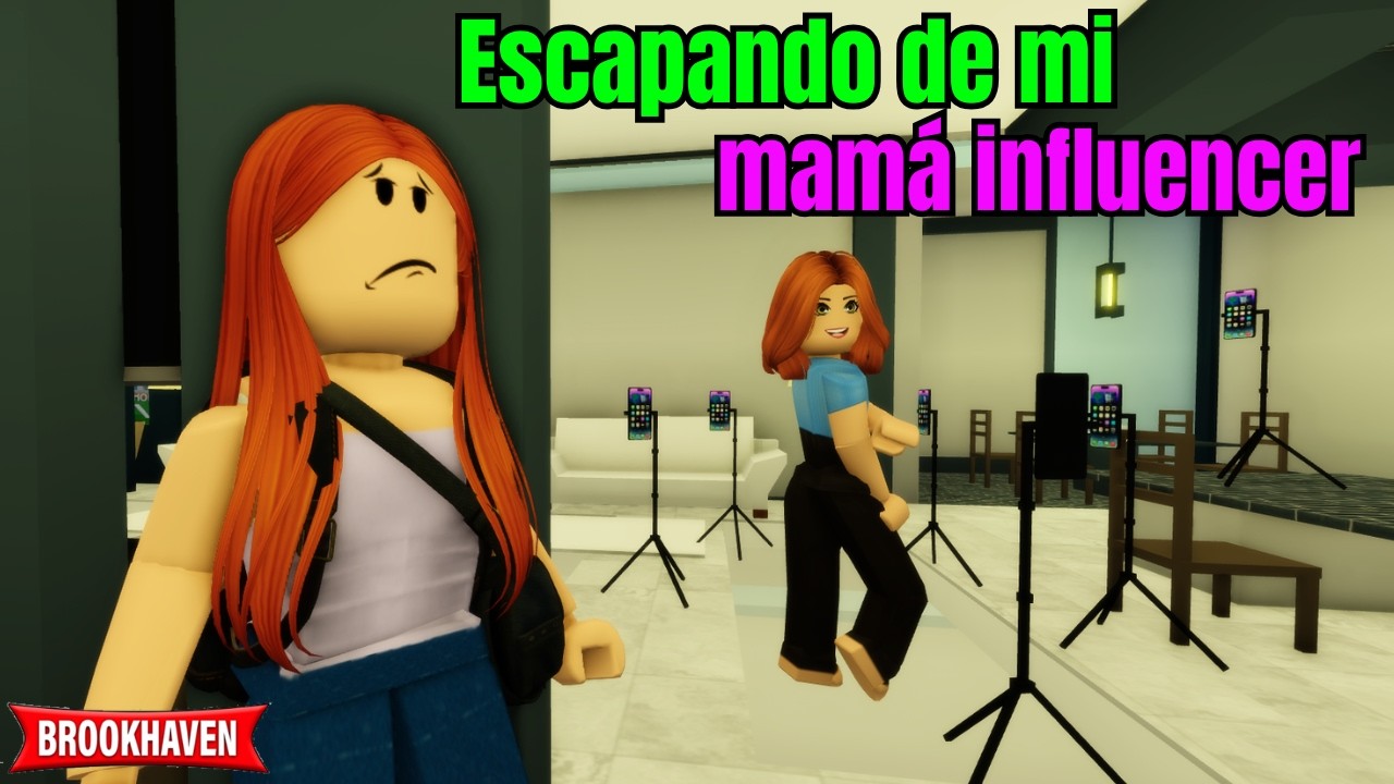 ESCAPANDO DE MI MAM&Aacute; INFLUENCER | Brookhaven rp | Mini Pelicula - Historia de Roblox