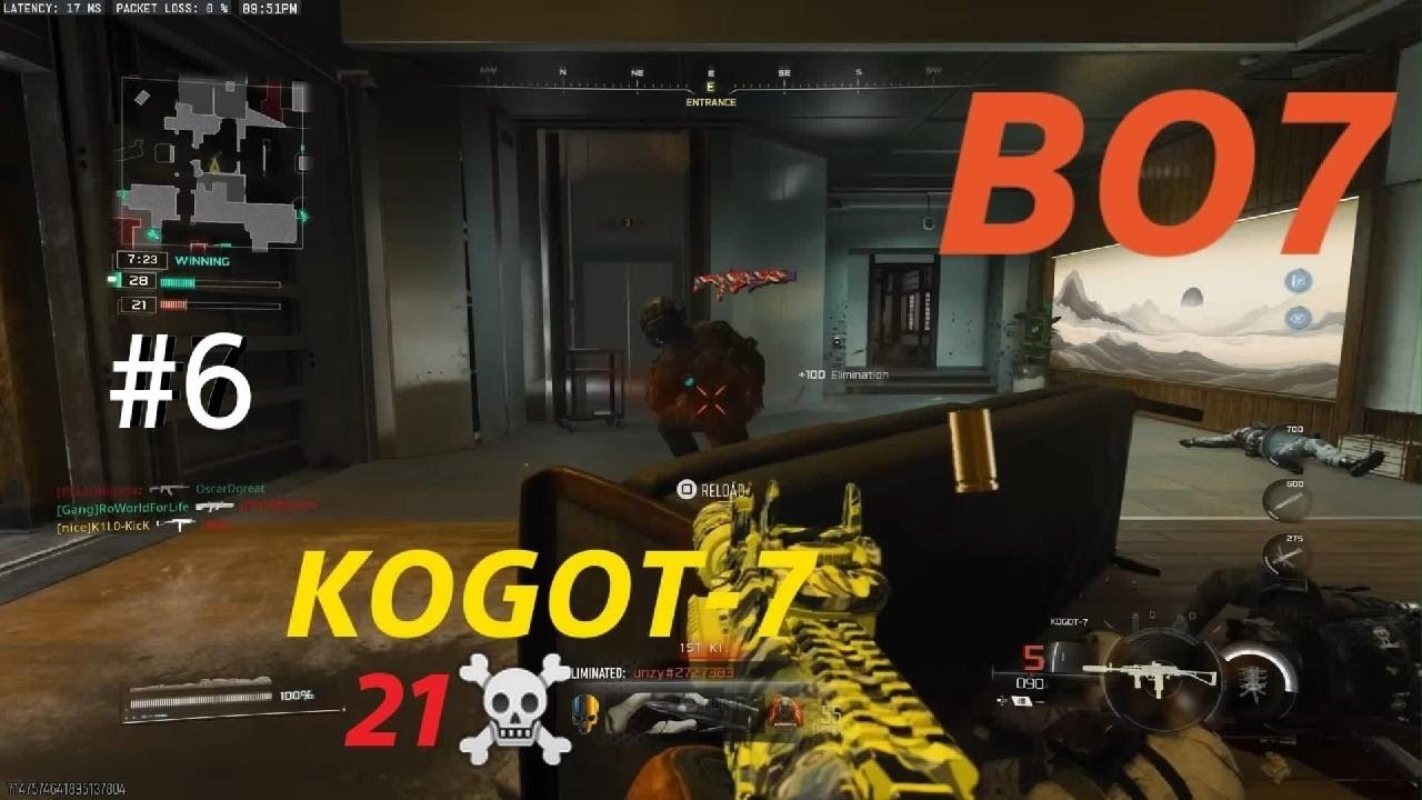 Call of Duty BO7- KOGOT-7 gameplay on DEN (No Commentary)