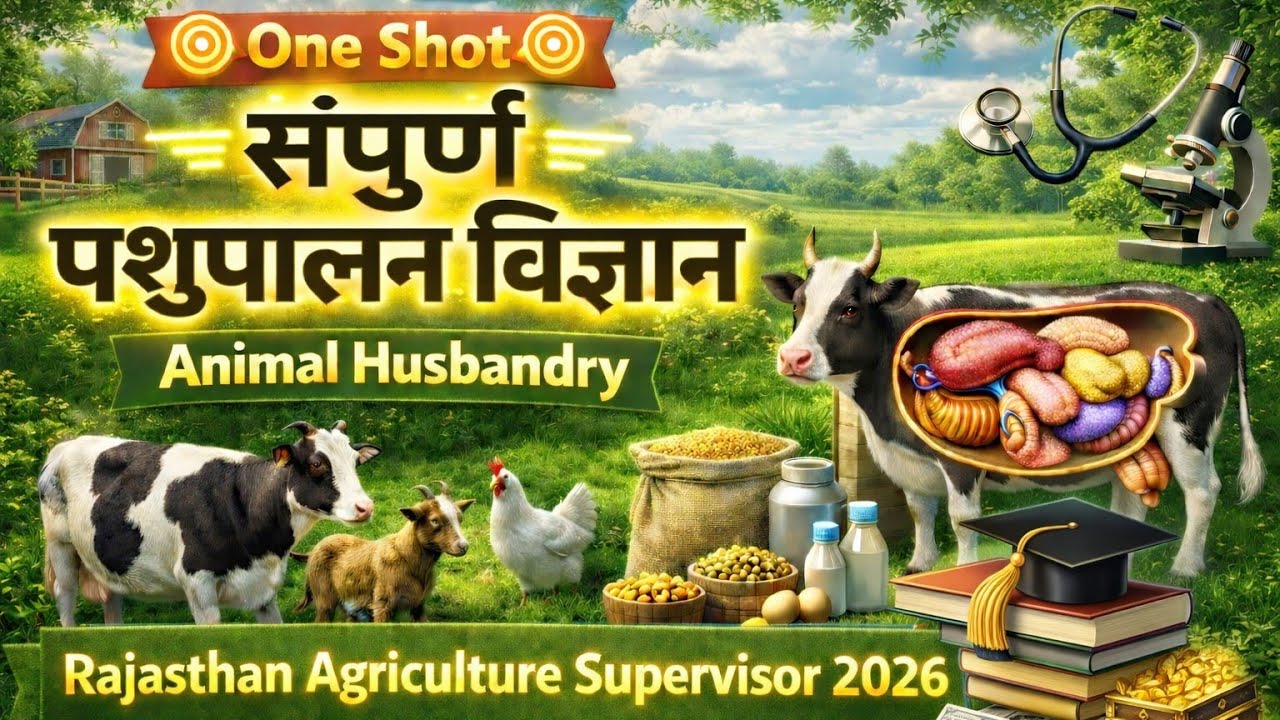 🎯One Shot | संपूर्ण पशुपालन विज्ञान | Animal Husbandry |🎯राजस्थान कृषि पर्यवेक्षक | सभी Exam Targets