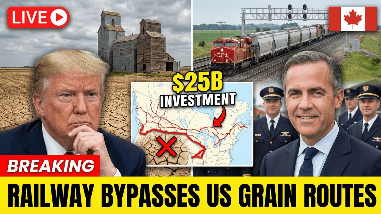 30 MIN AGO: Canada's $25B Railway Investment BYPASSES U.S. Grain Routes — Farmers Panicking