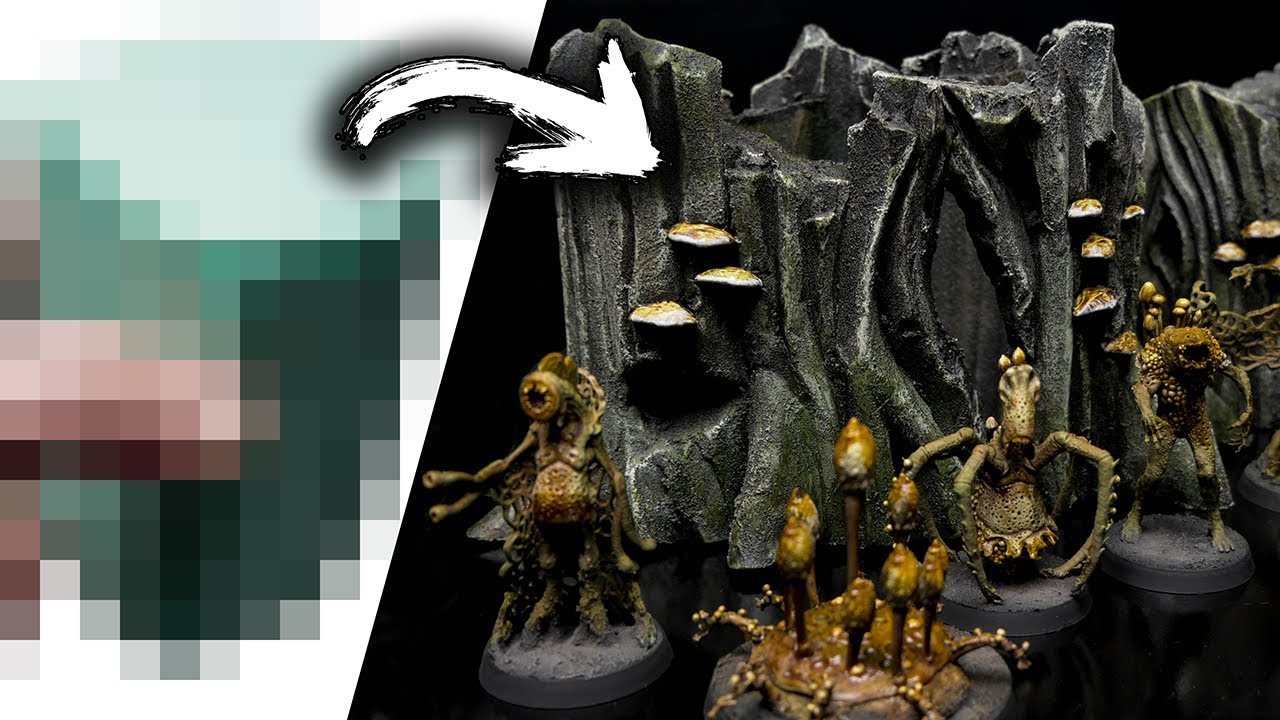 Making SPOOKY TREE Stump Terrain from Scratch