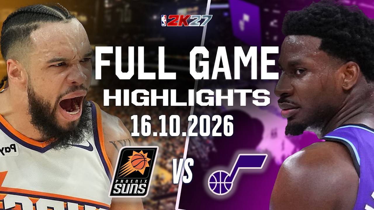 Phoenix Suns Vs Utah Jazz Full Game Highlights Oct 16, 2026 NBA 2K27 Simulation