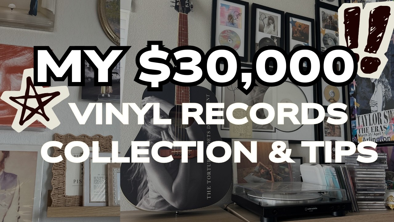 💿RARE Taylor Swift Vinyl Records Collection Tour Set Up🌙 Tips & Mistakes for Beginners
