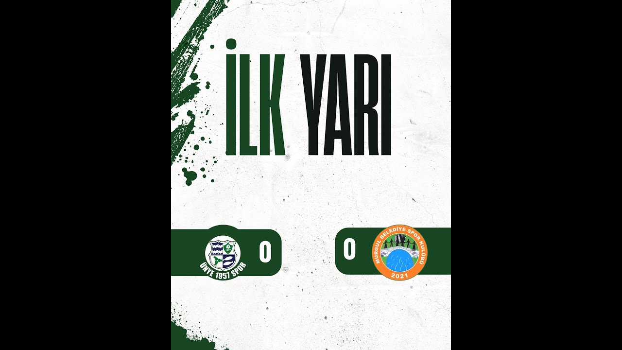 &Uuml;NYE 1957 SPOR & MURGUL BELEDİYE SPOR İLK YARI  #murgul #&uuml;nye #futbol