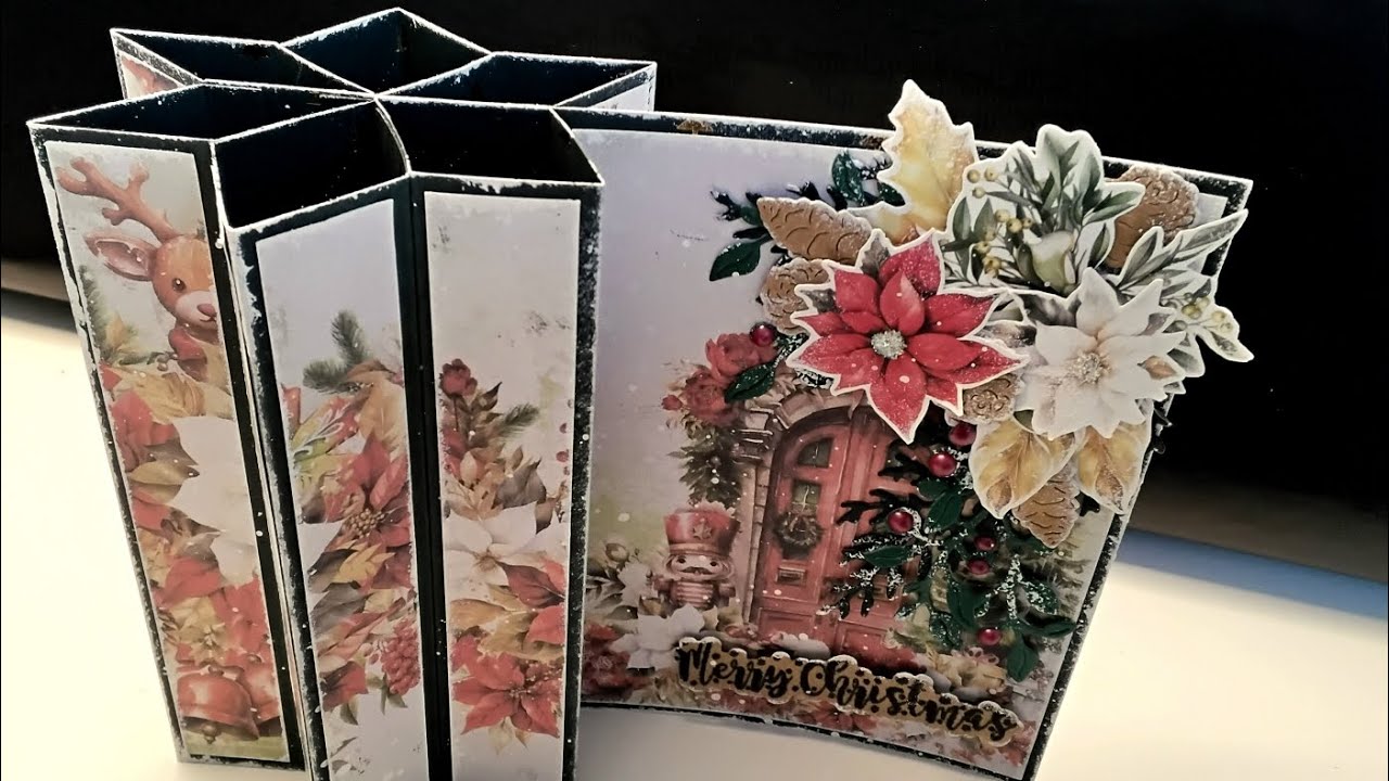Kerststerkaart 