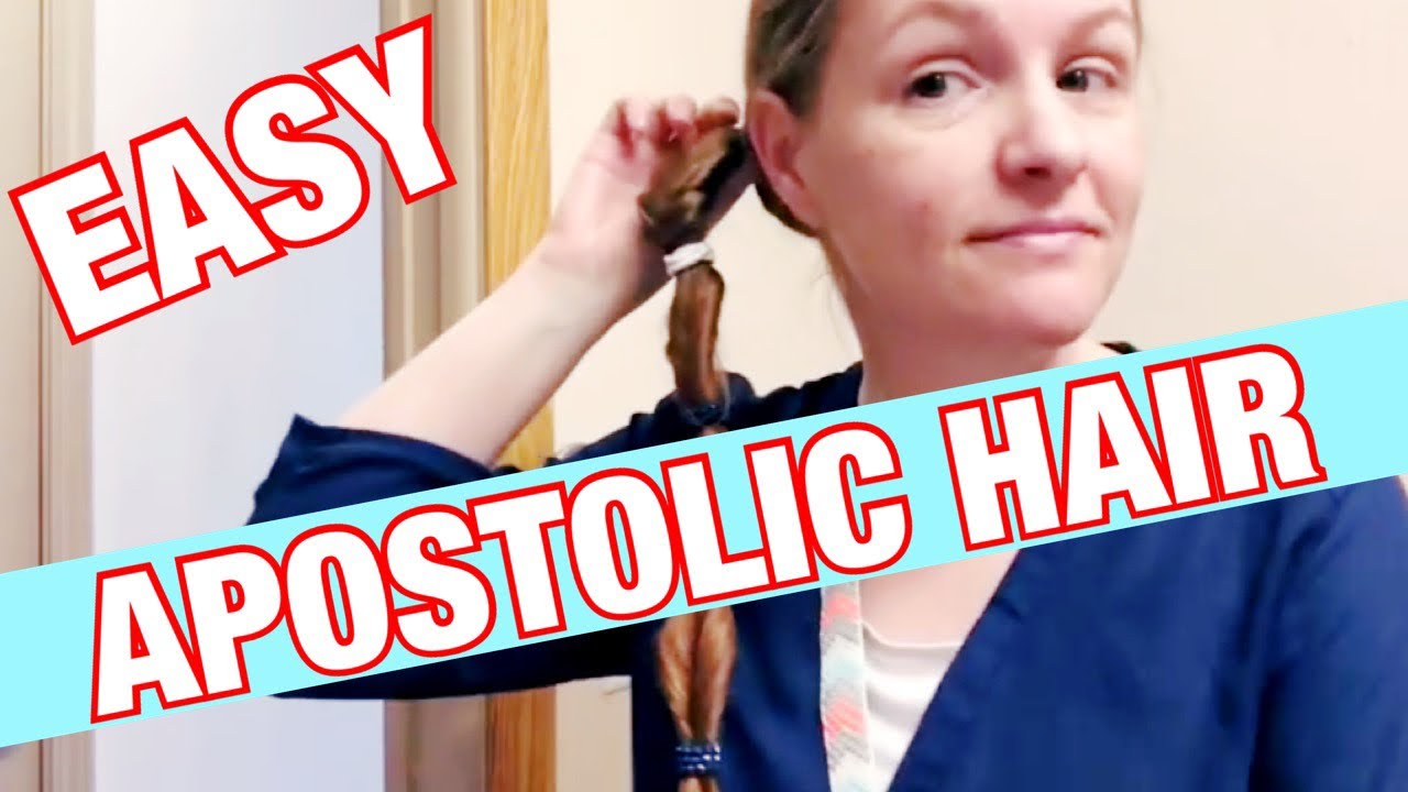 EASY Apostolic Hair Tutorial / Quick Pentecostal Hairstyle / Updo For LONG Hair