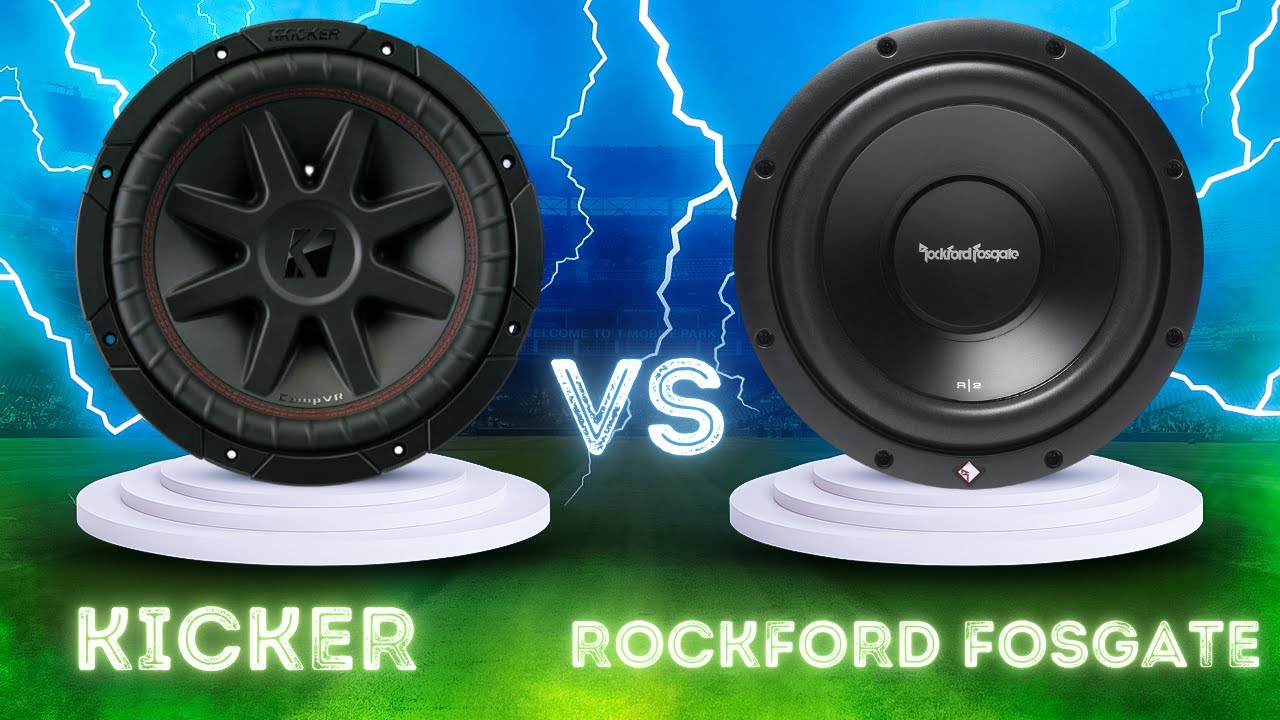 Сабвуферы и автомобильные динамики Kicker против Rockford Fosgate