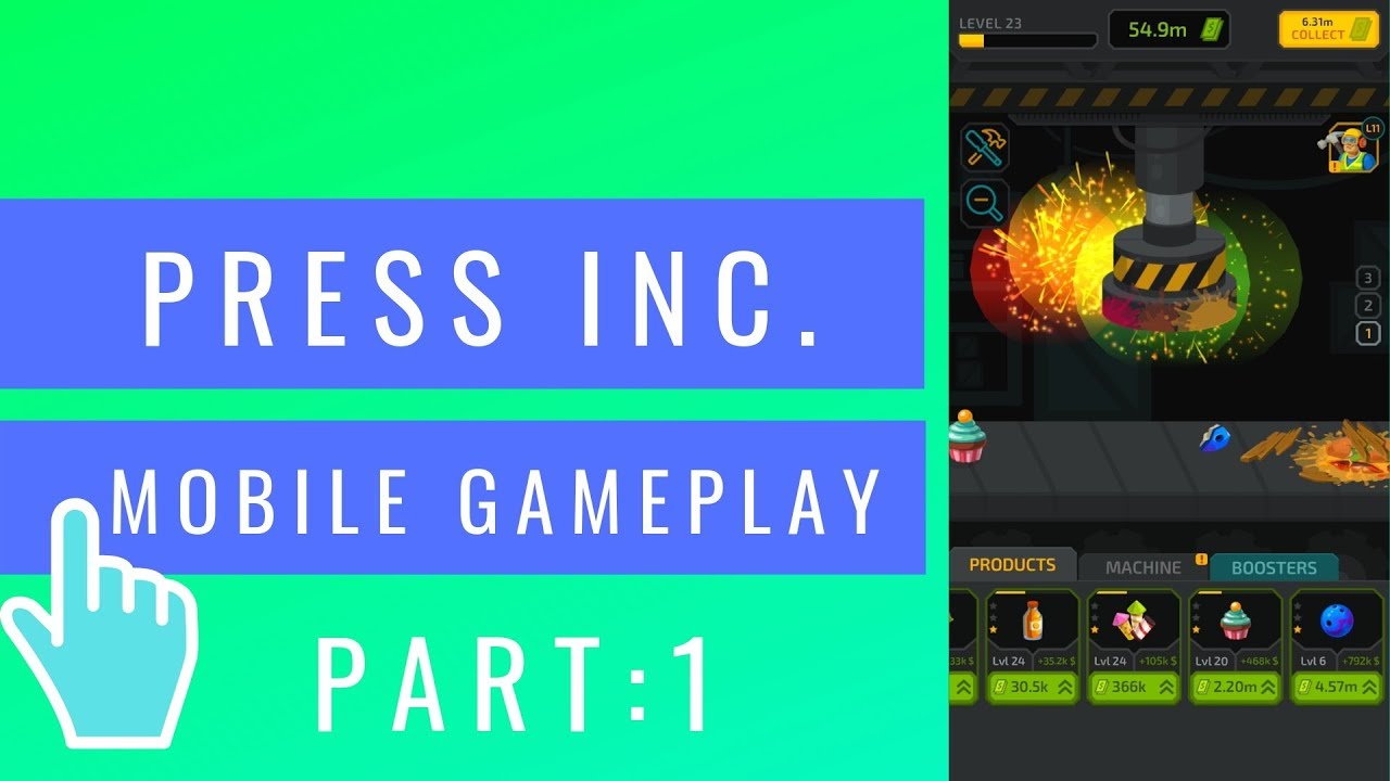 Press Inc. | Hydraulic Press Game! | iOS / Android Mobile Gameplay Part:1