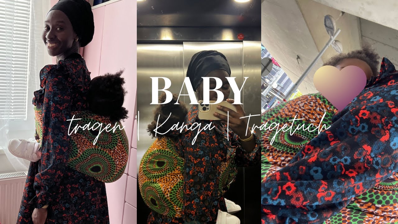 Baby auf den Rücken tragen | Babytragen einfach | Tragetuch | Kanga | Afrika #baby #tragetuch #kanga
