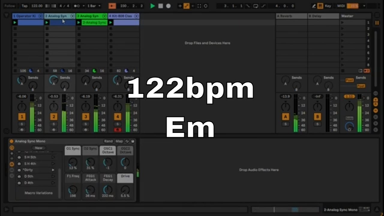 Melodic Techno | Ableton Live | Workflow & Live Act | 170522