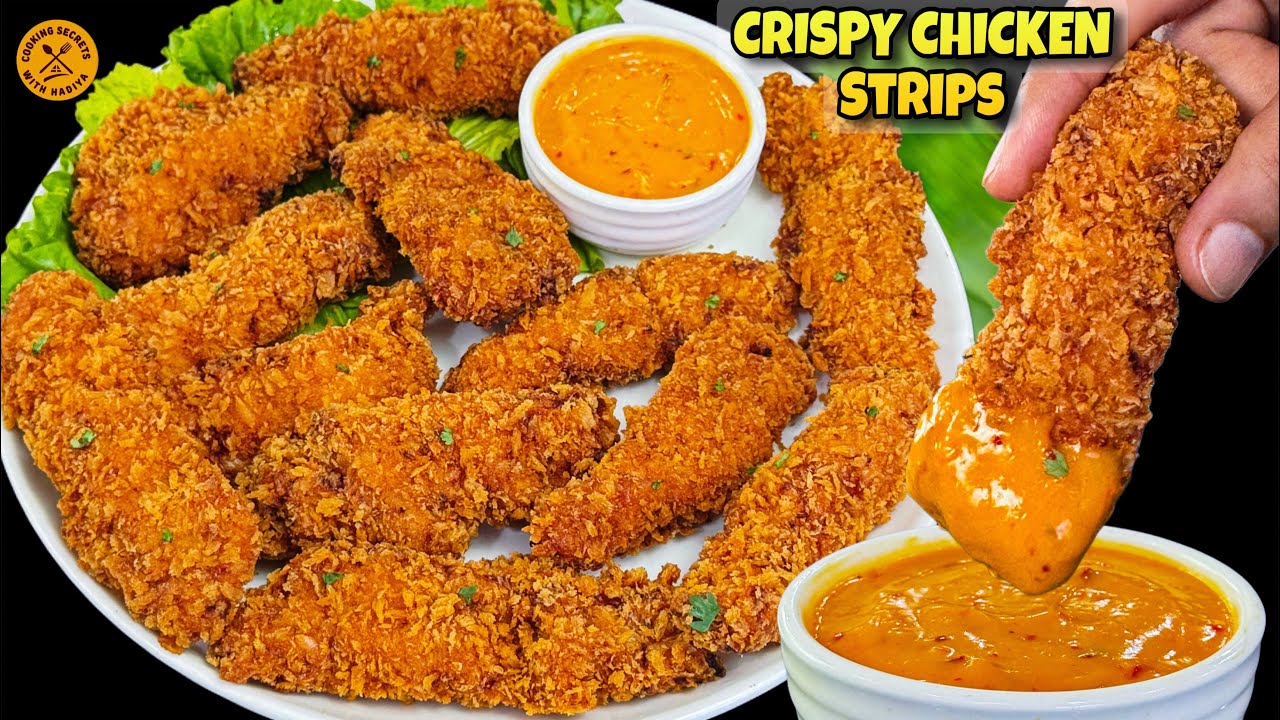 Ramadan Special Crispy Chicken Strips Recipe | Restaurant Style Crunchy Chicken Tender | Iftar Snack