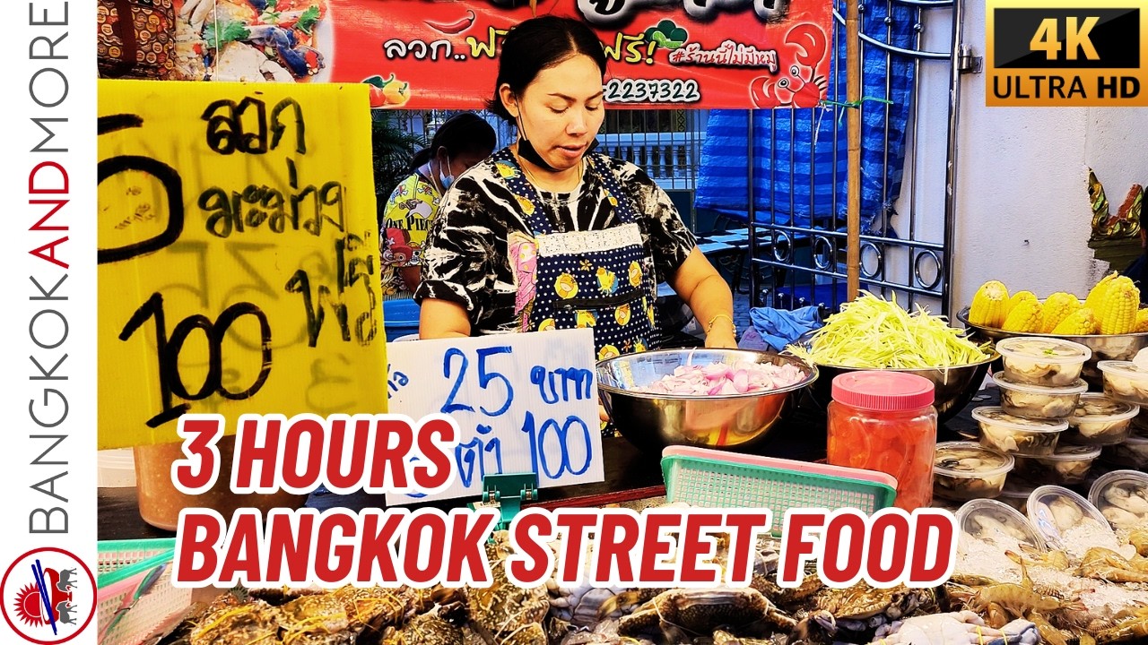 BANGKOK STREET FOOD MARATHON 🇹🇭 | 3 Hours Markets & Festivals