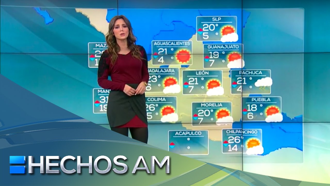 Pronóstico del tiempo con Vaitiare Mateos (2) | Martes 26 de enero 2016