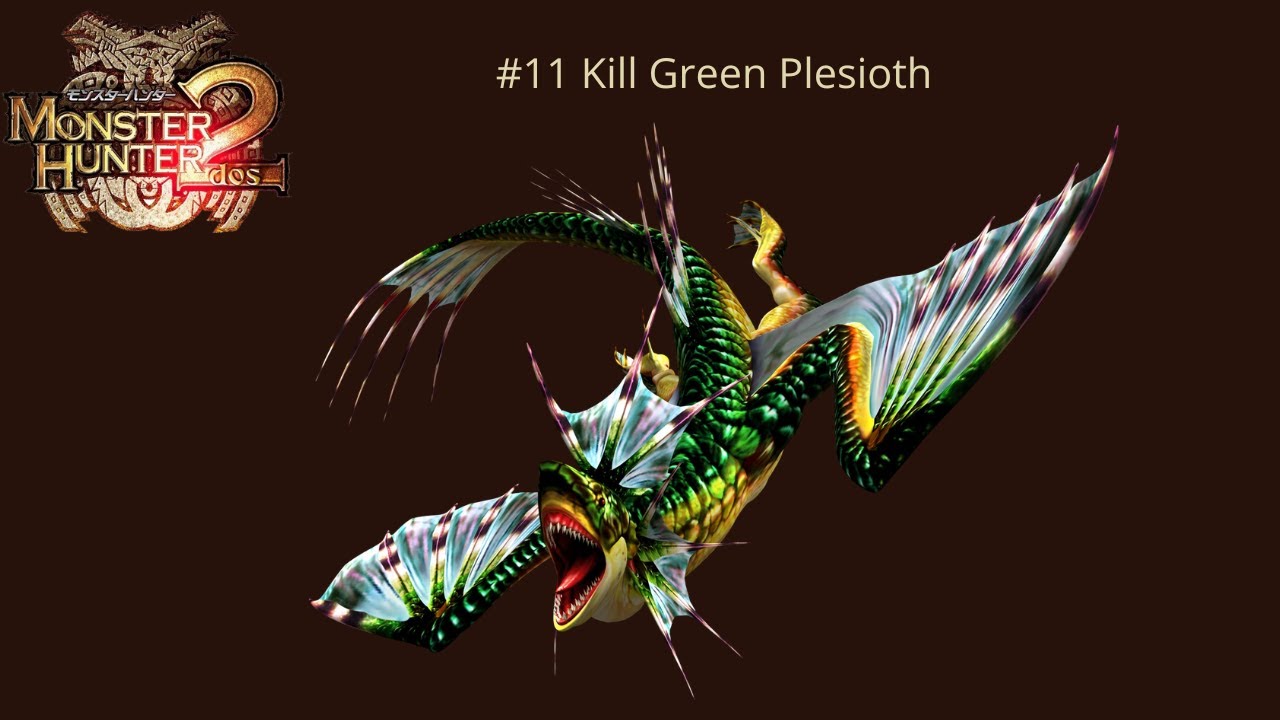 Monster Hunter 2 (PS2) #11 Green Plesioth