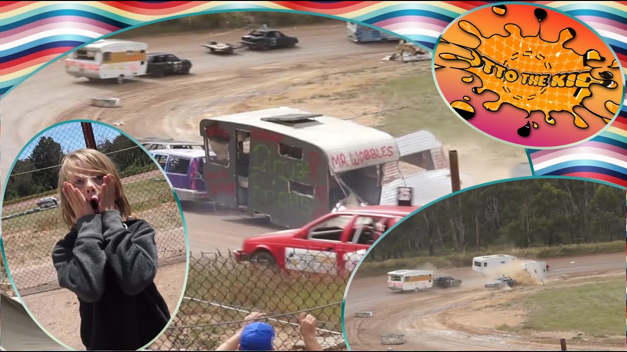 CARAVAN DEMOLITION DERBY!! at DAYLESFORD SPEEDWAY