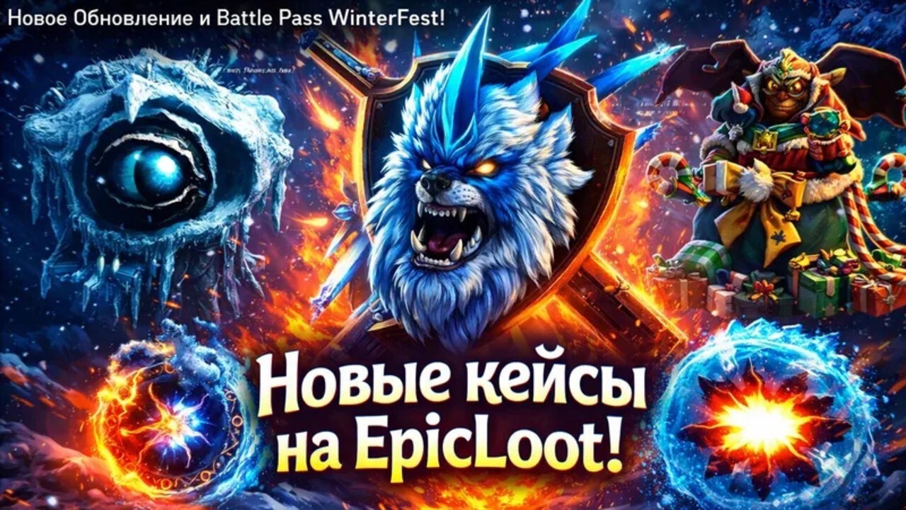 Обзор и Проверка НОВЫХ кейсов на сайте EpicLoot! Новое Обновление и Battle Pass WinterFest!