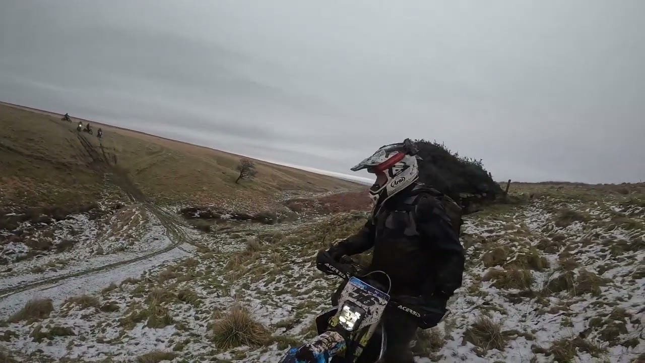 A Freezing cold day Green Laning in Northumbria on Simonburn Byway, January 2023