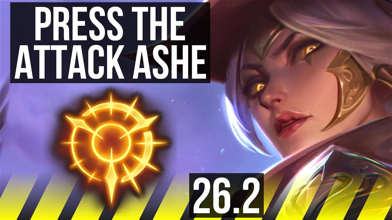 ASHE & Lulu vs JHIN & Nautilus (ADC) | Good KDA: 16/1/10, Press The Attack | EUW Master | 26.2
