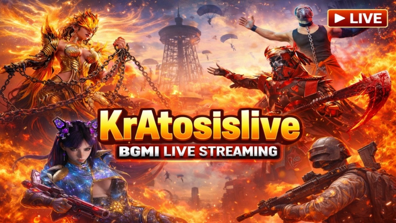 BGMI LIVE | Crazy Rush Gameplay | 1v4 Clutches | KrAtosislive #shortsfeed #live